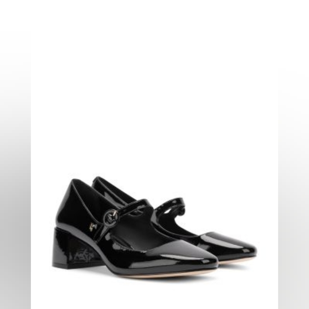 Larroude Blair Patent Leather Ankle Strap Pumps - 9.5
